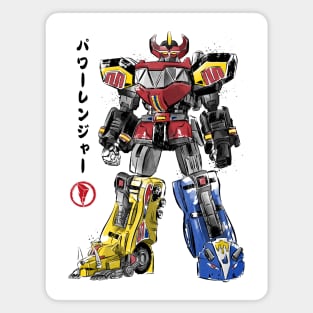 Mighty Morphin Megazord sumi e Magnet